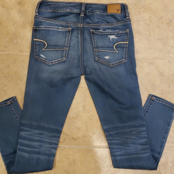 AE Super Super Stretch Distressed Jegging - Picture 3 of 6